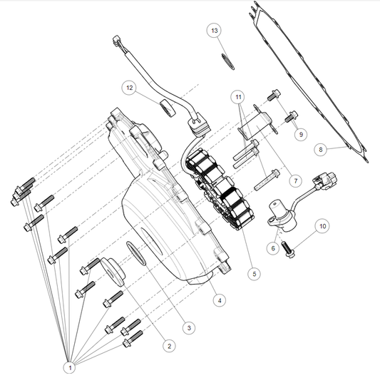 Left crankcase cover