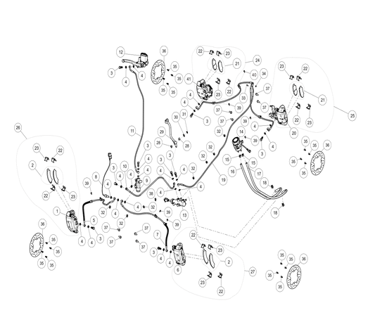 SYSTÈME DE FREINAGE, VERSION ÉTROITE