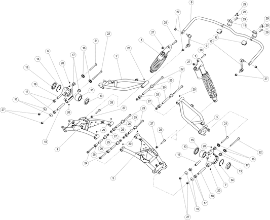 REAR SUSPENSION,WIDE VERSION Rear suspension system