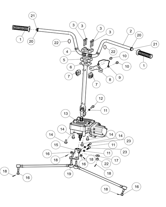 Système de direction, version large