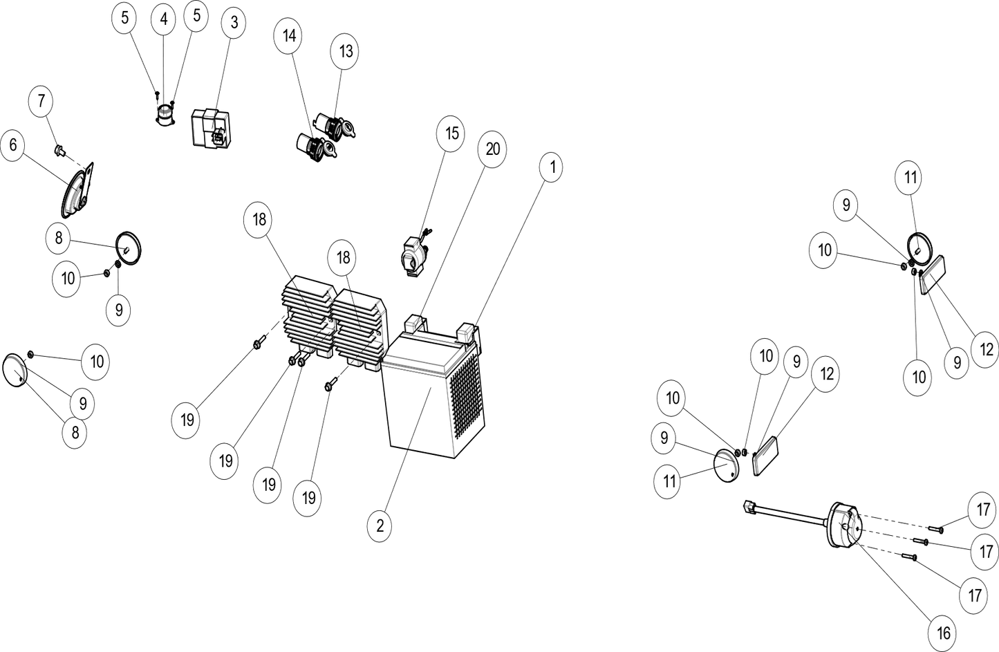 Electrical parts Vehicle electrical accessories
