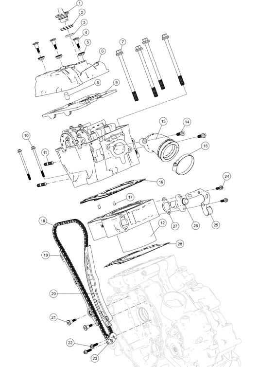 CYLINDER AND CYLINDER HEAD