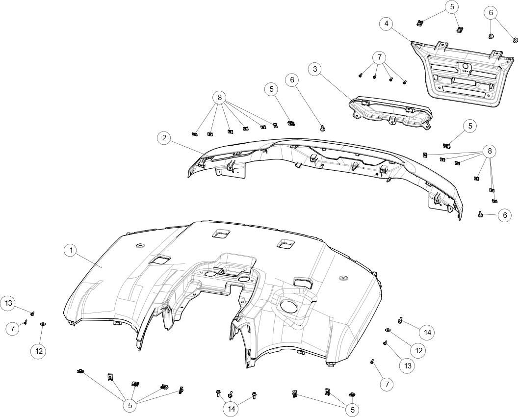 TAIL PLASTIC PARTS
