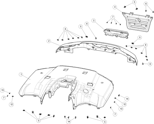 TAIL PLASTIC PARTS