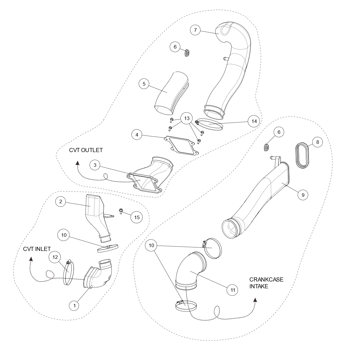 CVT AIR INTAKE LONG VERSION