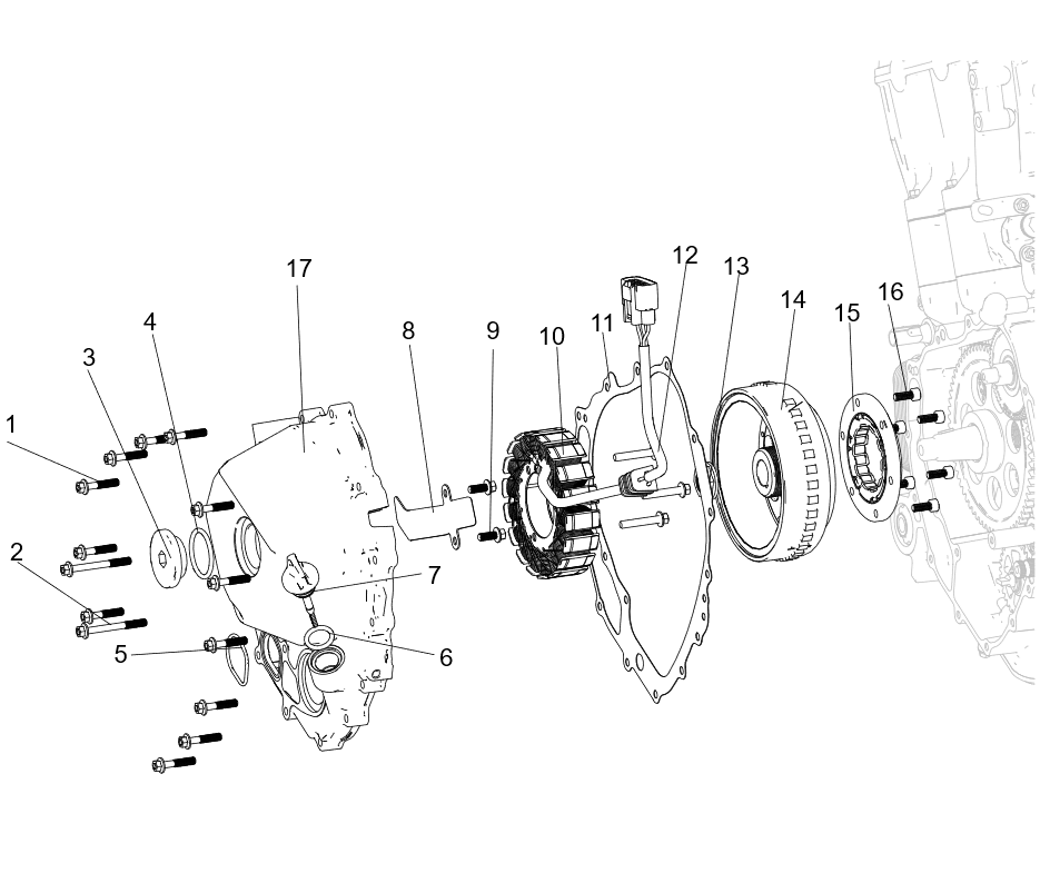 COUVERCLE DE CARTER GAUCHE