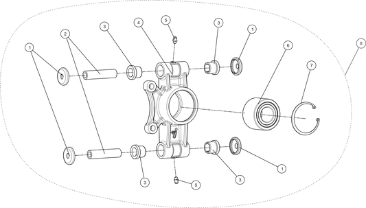 ENSEMBLE DE ROULEMENT DE ROUE ARRIÈRE
