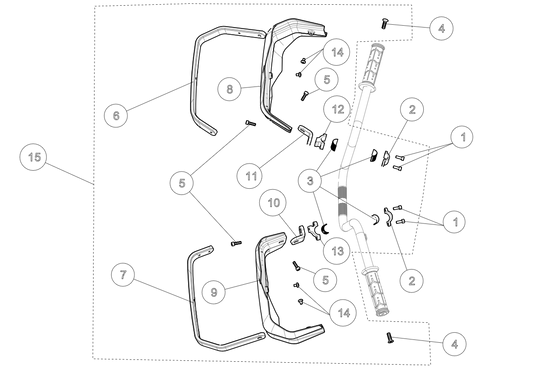 ENSEMBLE DE PROTECTION DE GARDE-MAINS