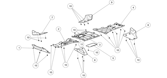 EXTERNAL PLASTIC PARTS(BOTTOM) AT6L LONG VERSION