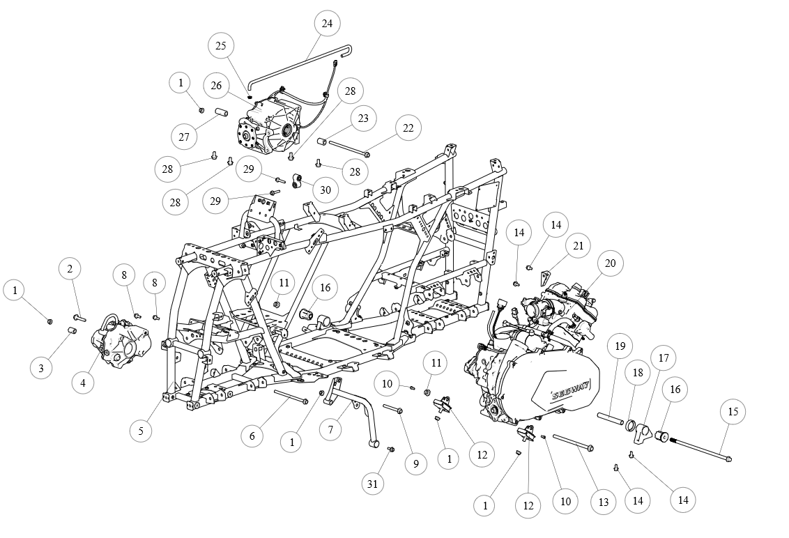 INSTALLATION D'ALIMENTATION AT6S VERSION COURTE
