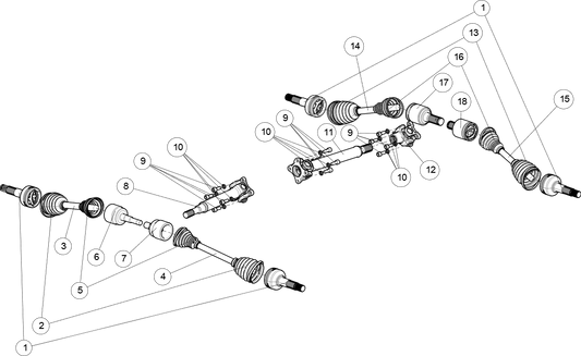 AROUND HALF SHAFT (LTD) VERSION COURTE