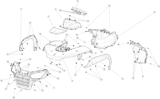 EXTERNAL PLASTIC PARTS(FRONT)