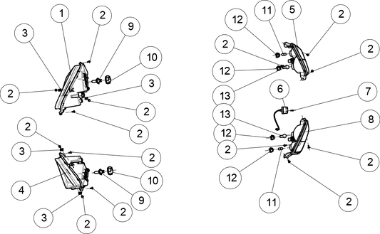 LAMPS(EPA) NO TURN SIGNAL