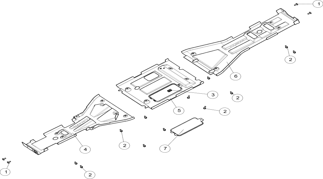BOTTOM PLASTIC PARTS SHORT