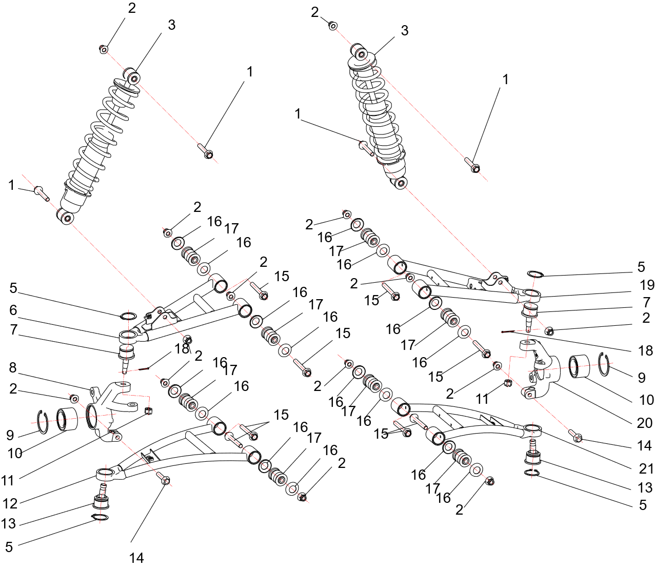 Front suspension system