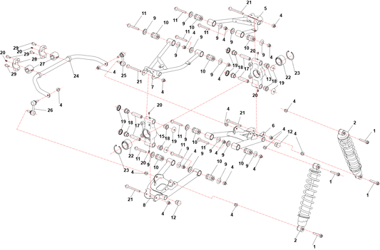 Rear suspension system