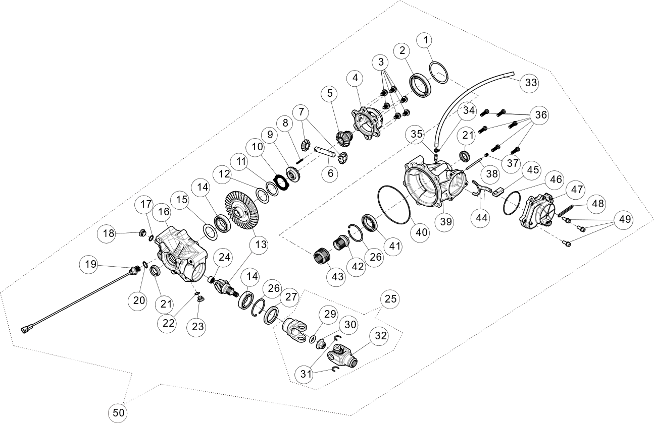 JN FRONT AXLE-LONG VERSION