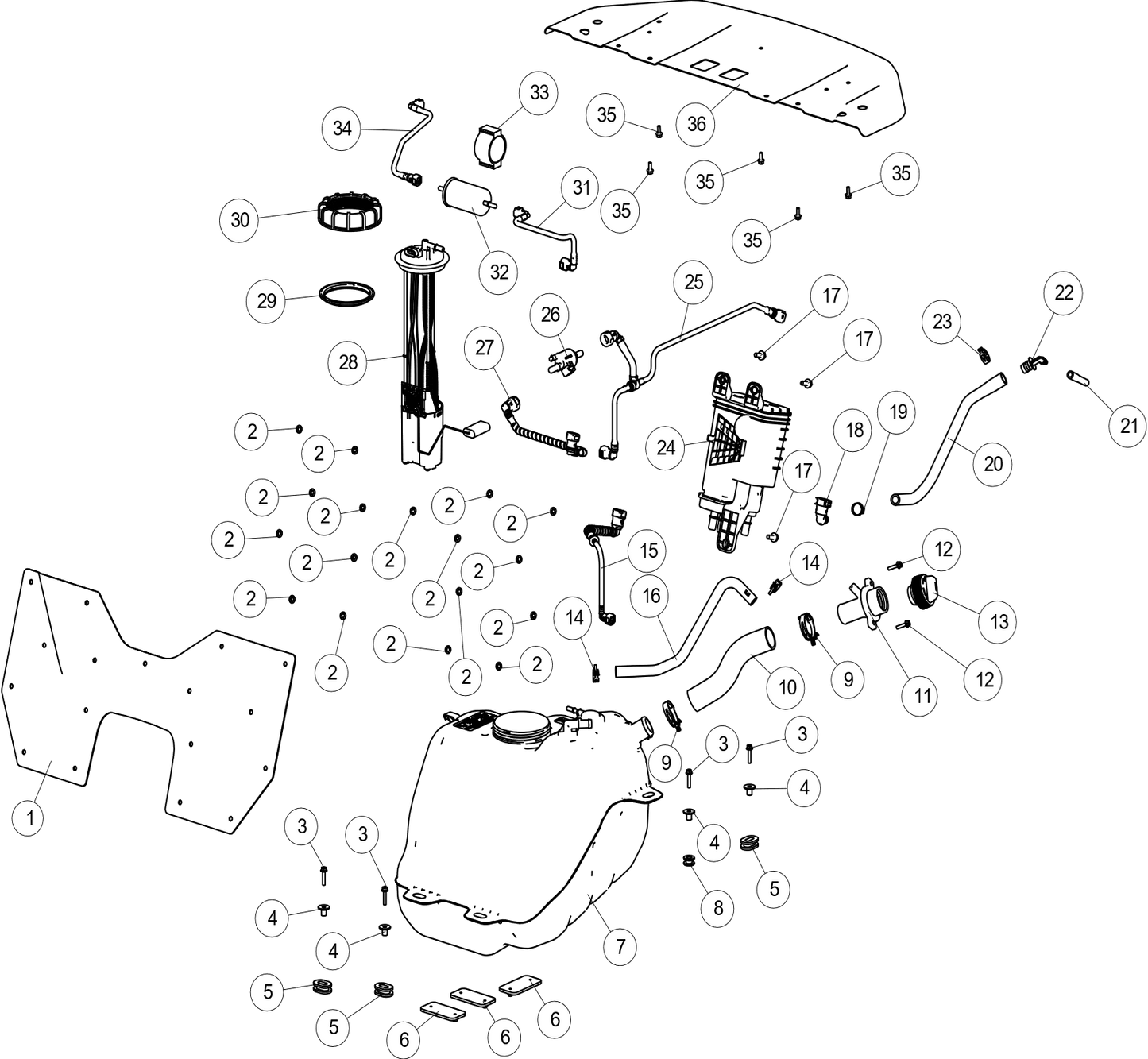 SYSTÈME D'ALIMENTATION EN CARBURANT EPA 50 ÉTATS