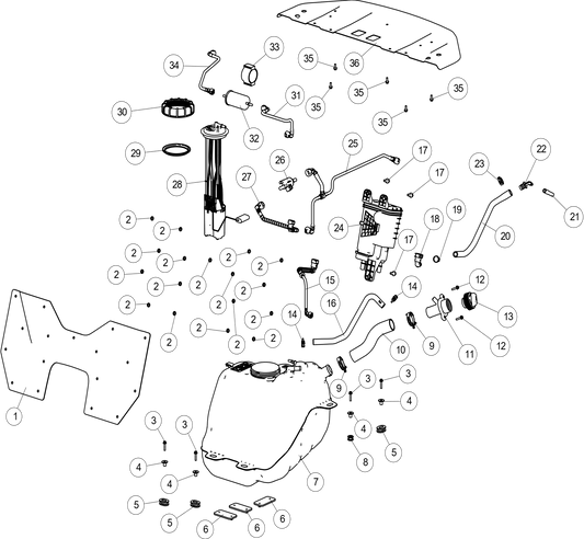 SYSTÈME D'ALIMENTATION EN CARBURANT EPA 50 ÉTATS