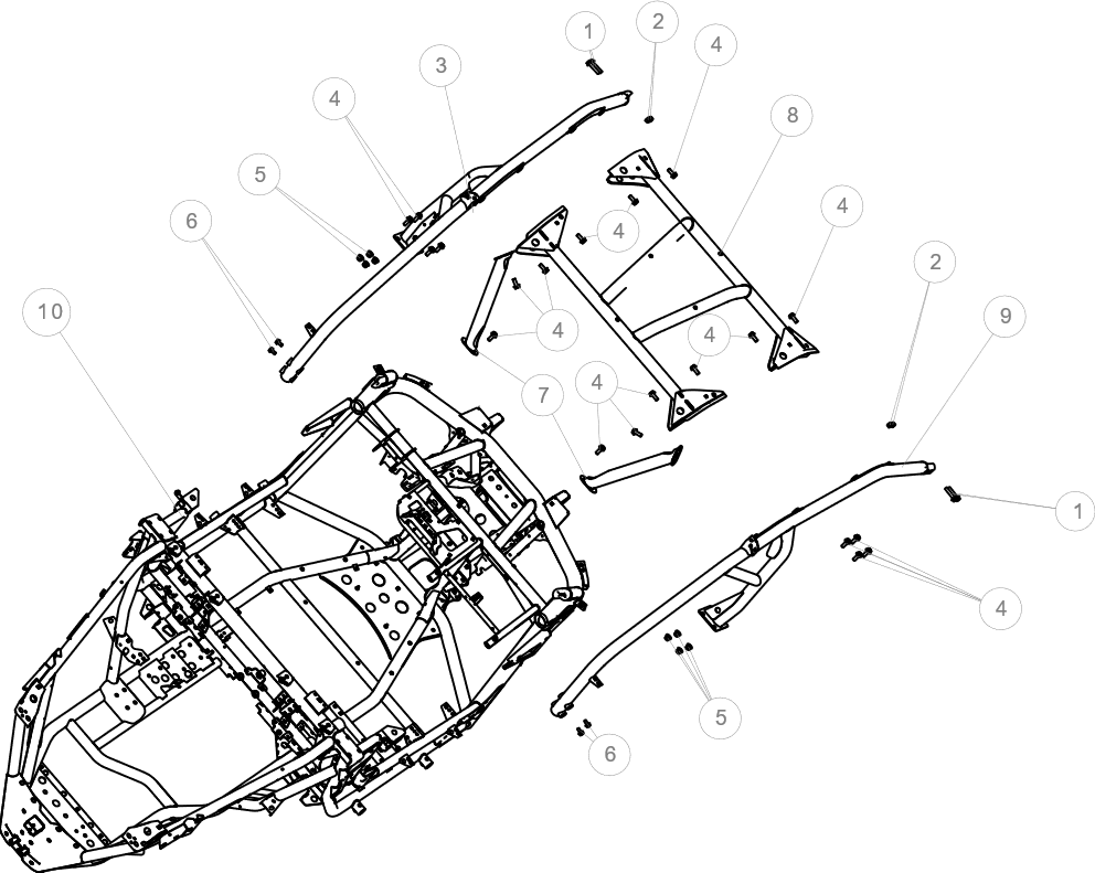 FRAME AND TOP BEAM Frame roof beam