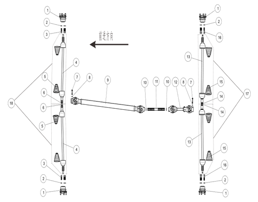 ARBRE DE TRANSMISSION