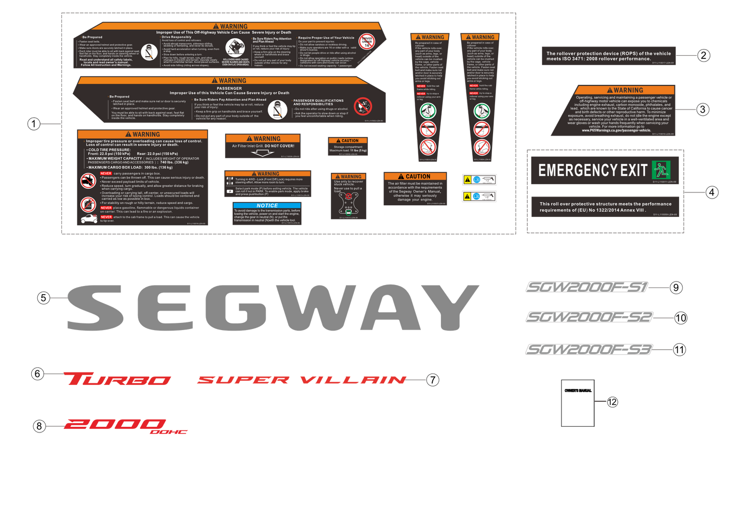 WARNING LABEL EU Decals European rules