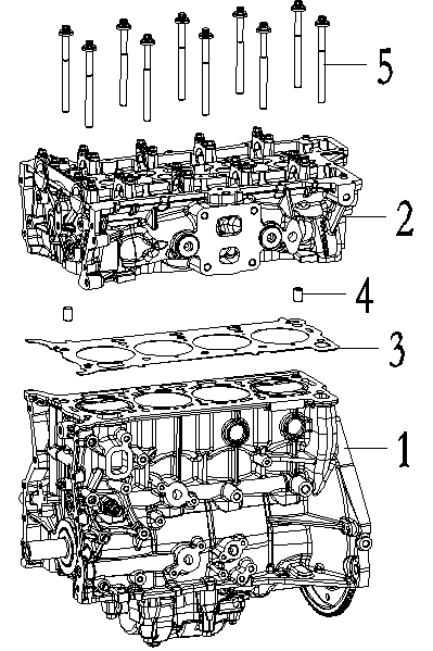 Cylindrical head CYLINDER HEAD