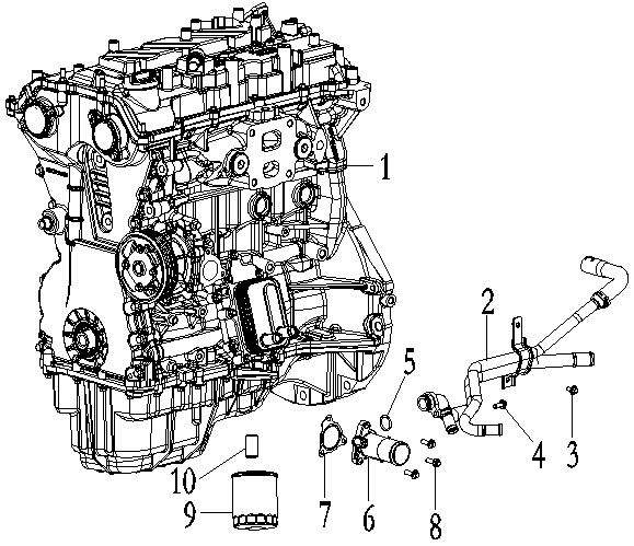 Water pipe assembly PIPE ASSY, WATER, INLET