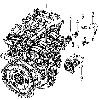 Tuyau de reniflard de la soupape de régulation de pression
