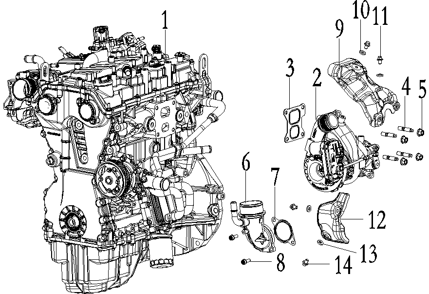 Supercharger assembly TURBO CHANGER
