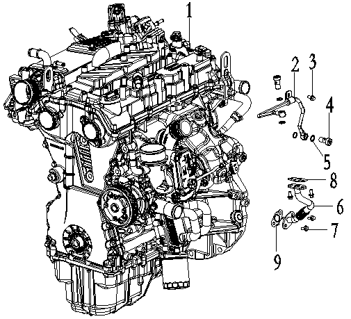 Assemblage de tuyau d'huile