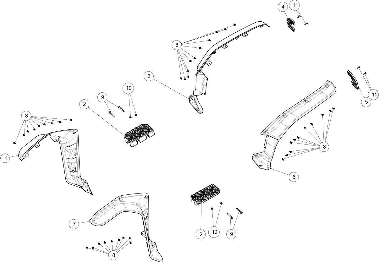 FENDERS AND FOOTREST