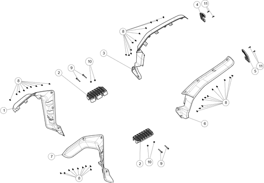 FENDERS AND FOOTREST