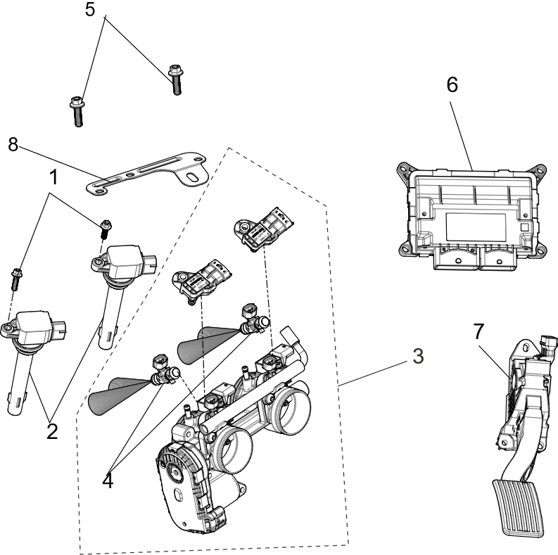 Electronic injection system EFI system