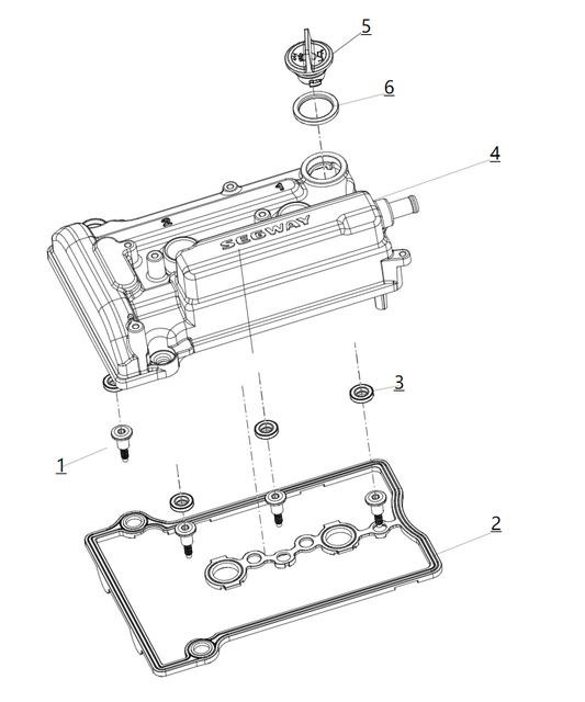 Cylinder head cover sub-assembly