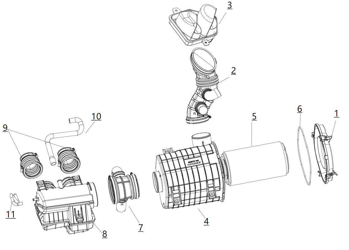 Air intake system 2024 INTAKE SYSTEM 2024
