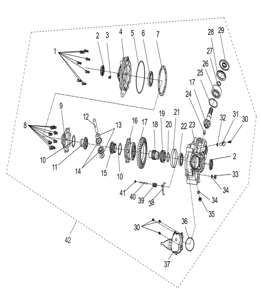 Assemblage de l'essieu avant