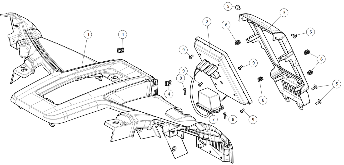 Central control display TOUCH SCREEN