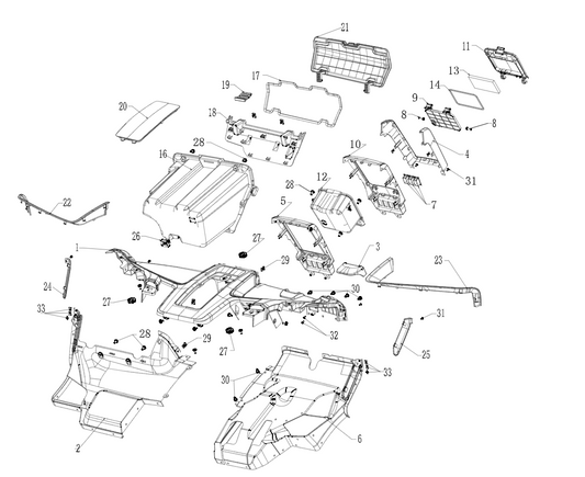 Internal rubber and plastic parts INTERNAL RUBBER AND PLASTIC PARTS