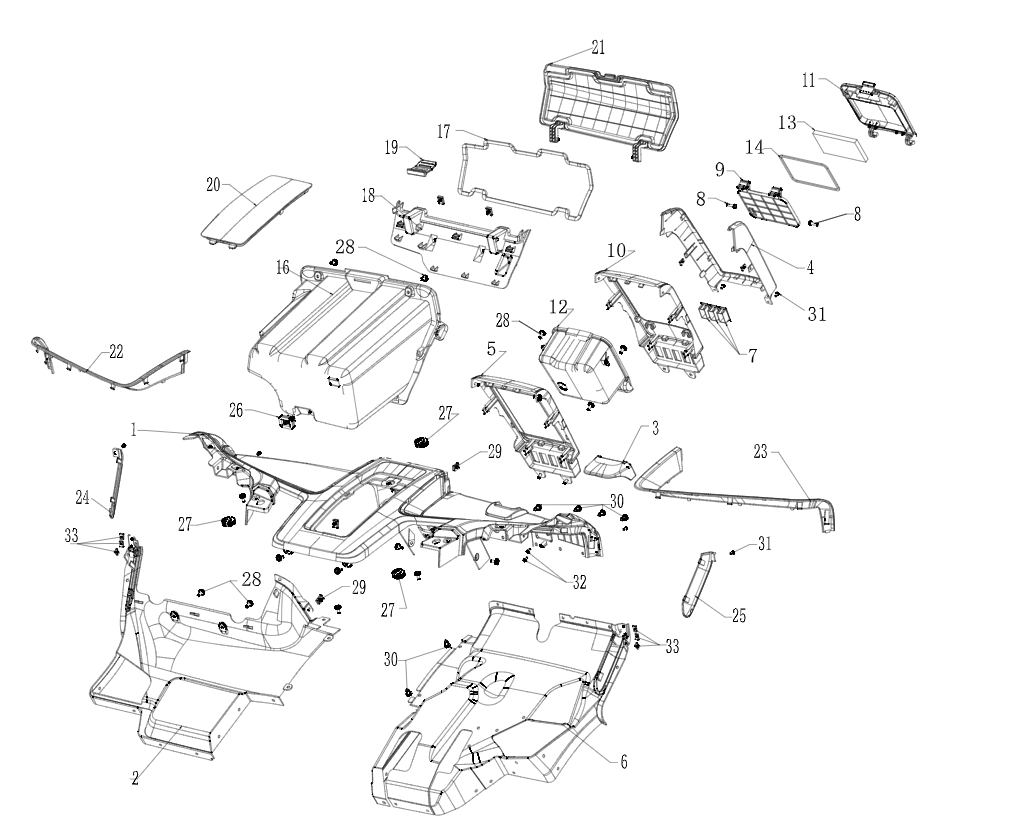 Internal rubber and plastic parts INTERNAL RUBBER AND PLASTIC PARTS