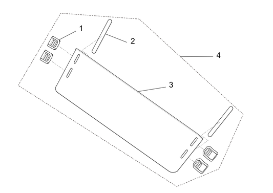 Half windshield assembly