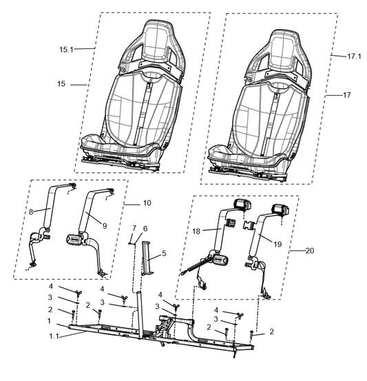 COMBINAISON DE SIÈGES (États-Unis)