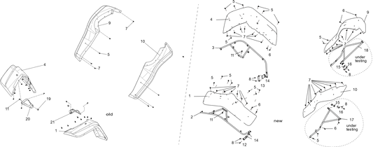 Ensemble d'aile élargie de 72 pouces 72