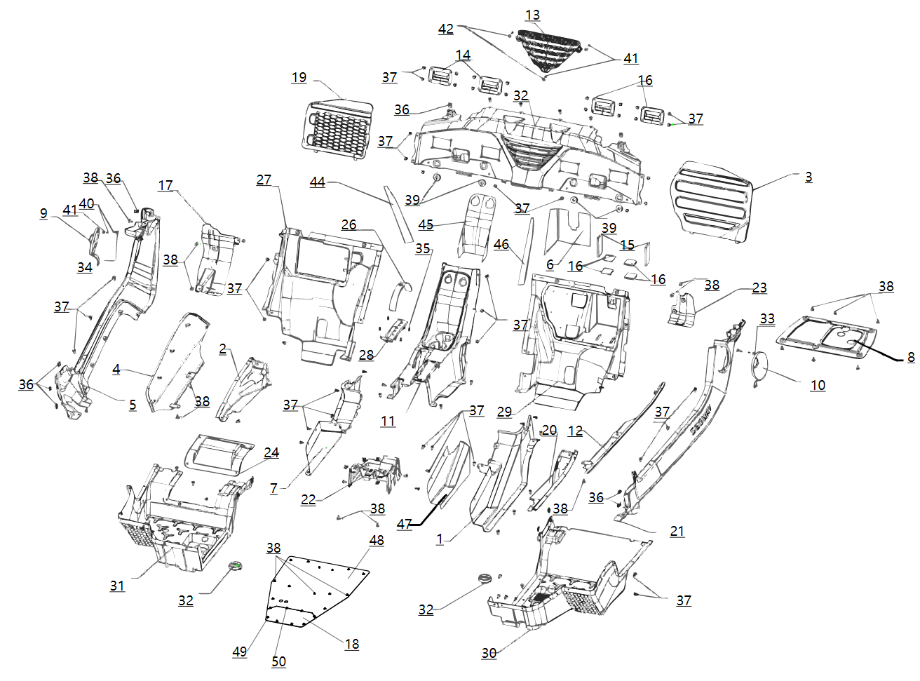 Central rubber and plastic parts CENTRAL RUBBER AND PLASTIC PARTS