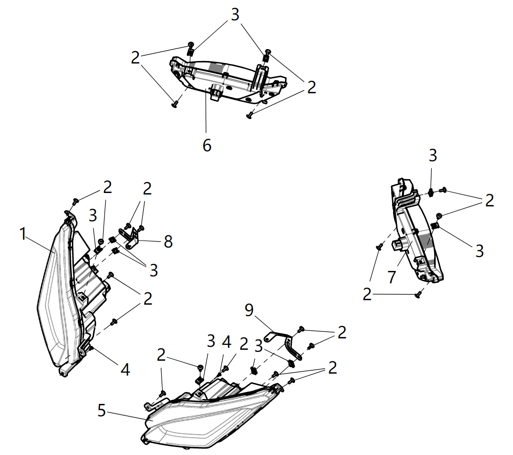 Lamp (European standard) LAMPS (WITH TURN SIGNAL)
