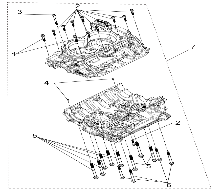 Crankcase sub-assembly