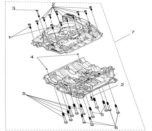 Crankcase sub-assembly