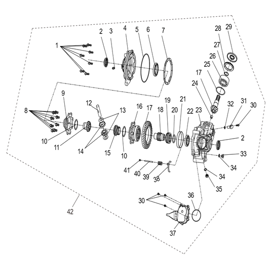 Assemblage de l'essieu avant