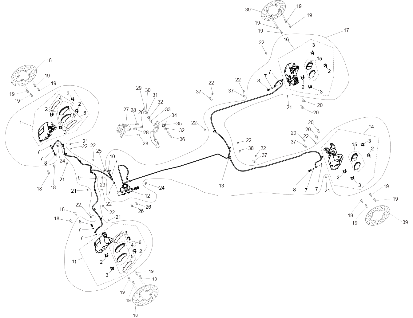 Driving Braking System (Narrow Version) BRAKE SYSTEM (NARROW VEHICLE VERSION)