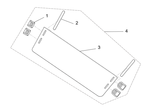 Half windshield assembly